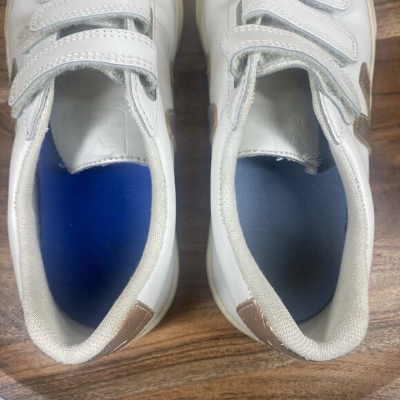 Veja Recife White Platine Womens White Bronze Size 5 Chromefree Leather Shoes - Picture 6 of 9